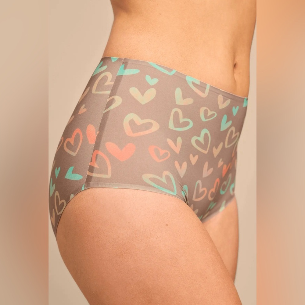 NWT, MeUndies DreamSeam High-Waisted Shortie, Love Struck, XL B28 - Picture 4 of 5